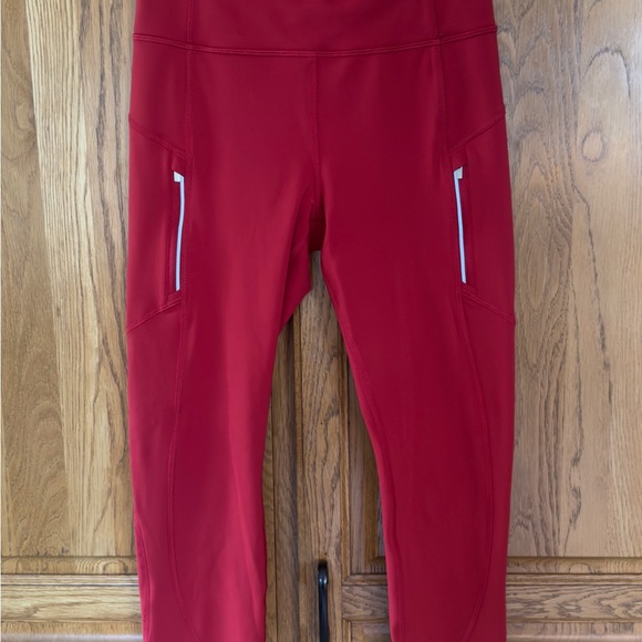 Athleta Vibrant Cardinal Red Rainer Leggings - Picture 8 of 9